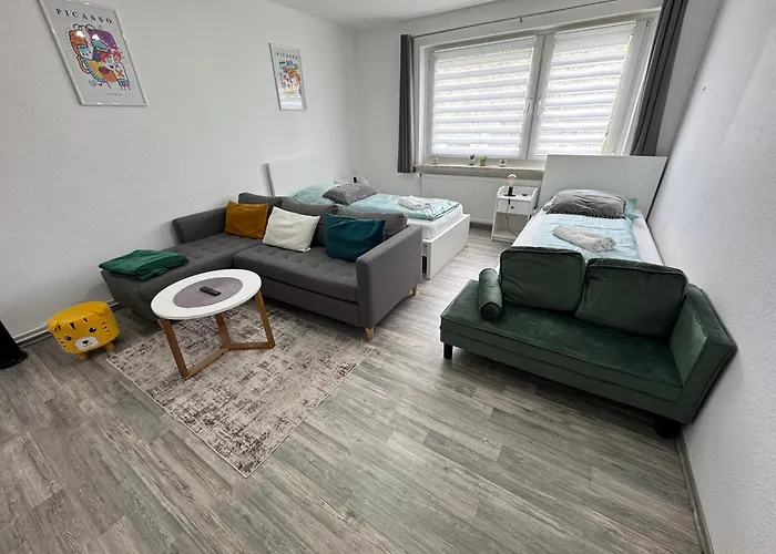 Fewo Elbo46 Mit Balkon, Waschmaschine & Smart Tv
